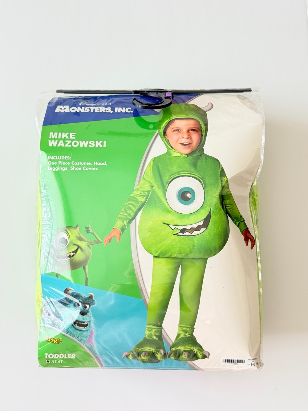 NEW Disney Pixar Monsters Inc Mike Wazowski Costume Toddler 5T-6T Spirit Hallowe